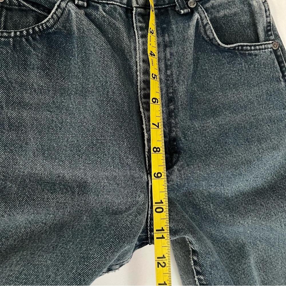 Vintage Lee Made USA High Rise Straight Leg Mom Jeans Size 9 Long Tall 90s Denim - Picture 12 of 13